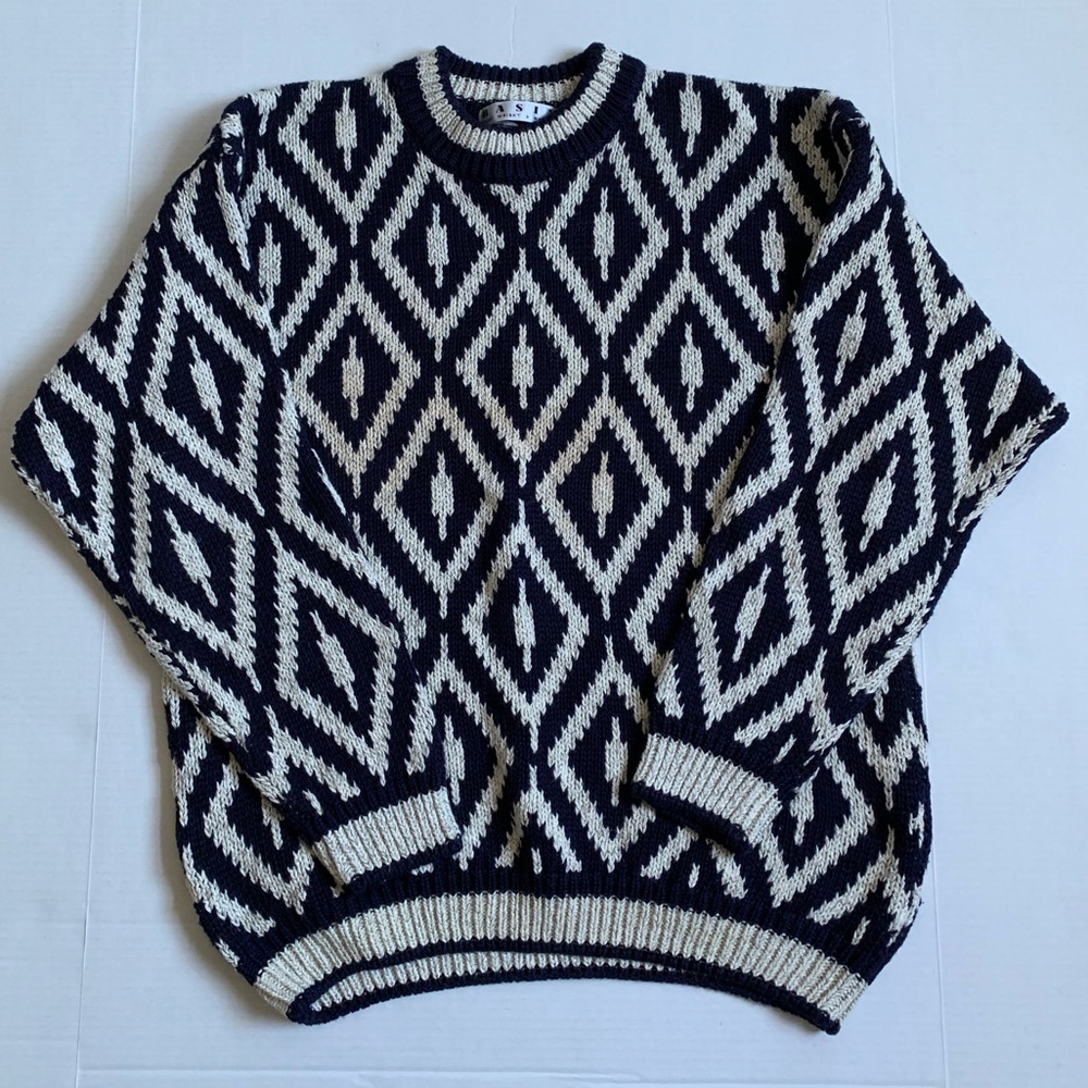 Vintage knit sweater sz L (men’s)